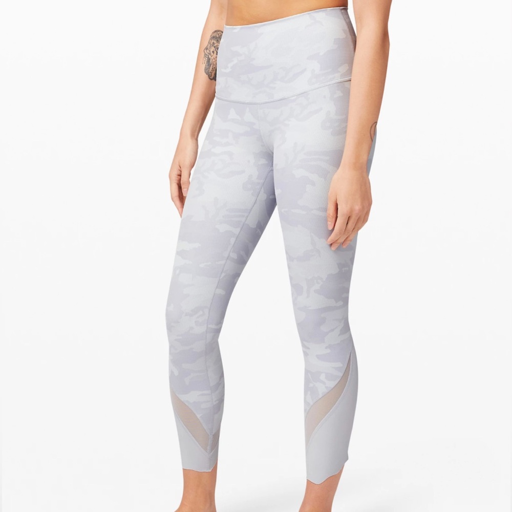 Lululemon Wunder Under High Rise Crop 23” Incognito Camo Sz 4